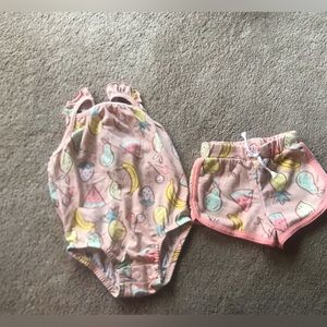 Matching baby girl set
